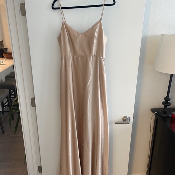 Show Me Your Mumu Faith Maxi Dress - SIZE LARGE - CHAMPAGNE COLOR - Picture 5 of 11